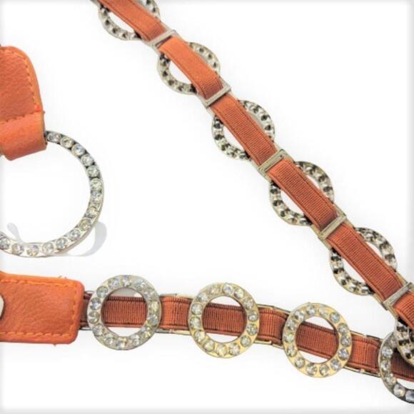 Stretch Belt with Fashion Crystals and Elasticized Band Belt - Picture 6 of 10